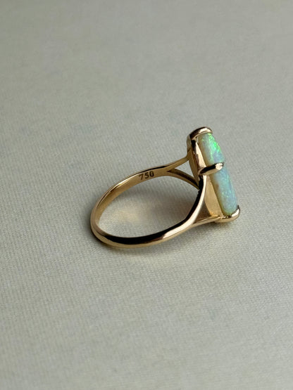 Majestic Pear Shaped Opal Ring